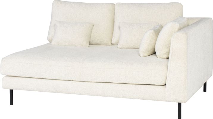Gigi Modular Sofa (Right Seat - Coconut with Black Legs)