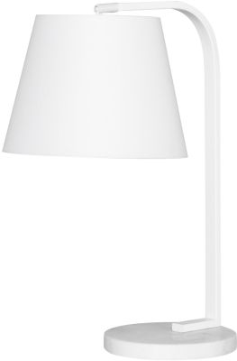Beton Lampe de Table (Blanc avec Corps Blanc)