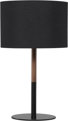 Monroe Lampe de Table (Noir avec Base Noire)