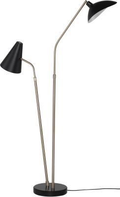 Dominique Floor Lamp (Black with Gold Body)