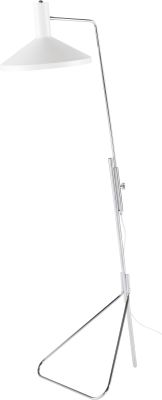The Conran Floor Lamp (White with Silver Body)
