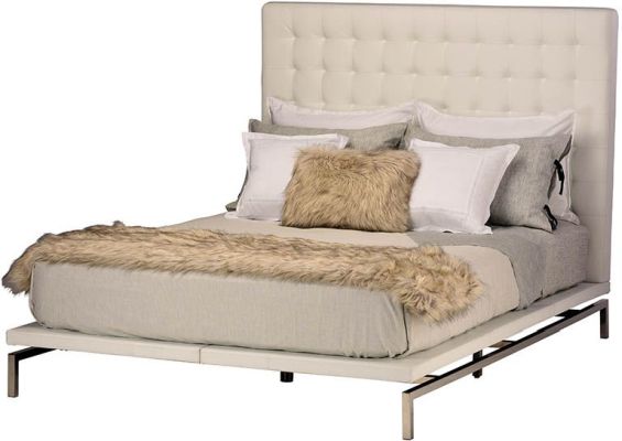 Bentley Bed (Queen - Low White)