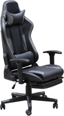 Finn Massage Ergonomic Office Gaming Chair (Black & Grey)