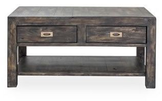 Telegraph Coffee Table (Small - Antiqued Grey)