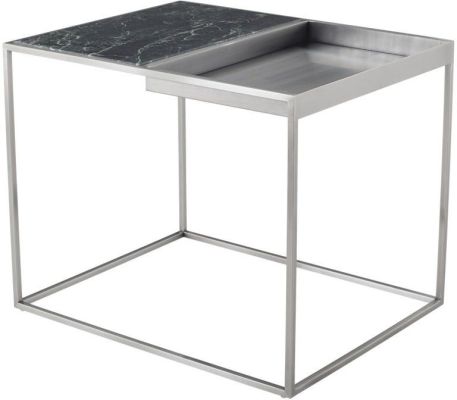 Corbett Side Table (Green with Graphite Base)
