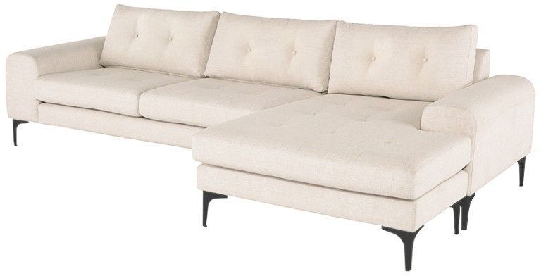 Colyn Sectional Sofa (Sand with Black Legs)