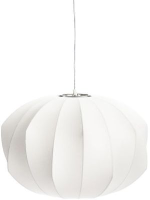 Beater Cocoon Pendant Lamp (Off-White and Nickel)