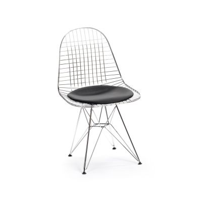 Ray Chair With Pad (Chrome & Black)