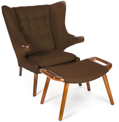 Goldilocks Chair & Ottoman (Chocolate)