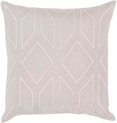 Skyline1 Pillow with Down Fill (Light Gray)