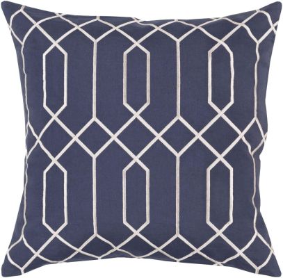 Skyline2 Pillow with Down Fill (Navy Blue)