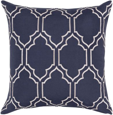 Skyline3 Pillow with Down Fill (Navy Blue)
