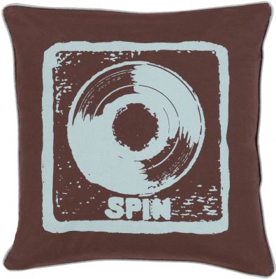 Spin Pillow with Down Fill (Black, Slate)