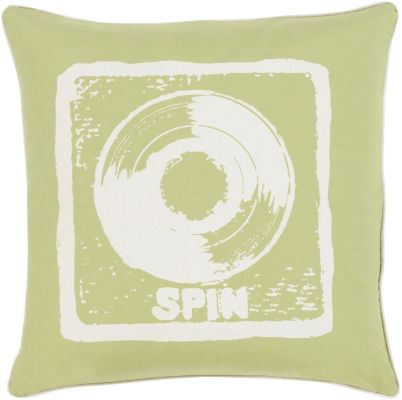 Spin Pillow (Lime, Ivory)