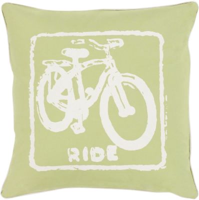 Ride Pillow with Down Fill (Lime, Ivory)