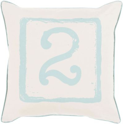 Big Kid Blocks-2 Pillow (Light Blue, Beige)