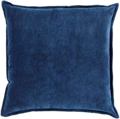 Cotton Velvet Pillow (Navy Blue)