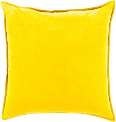 Cotton Velvet Pillow (Yellow)
