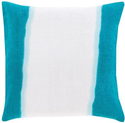 Dip Dyed Pillow with Down Fill (Teal)