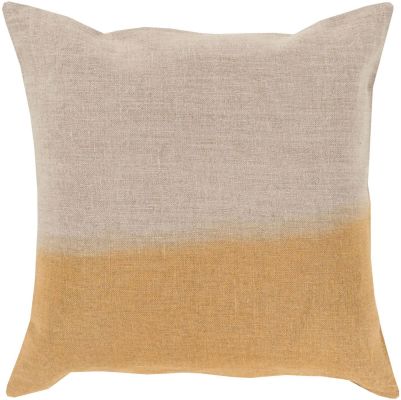 Dip Dyed2 Pillow (Light Gray, Gold)