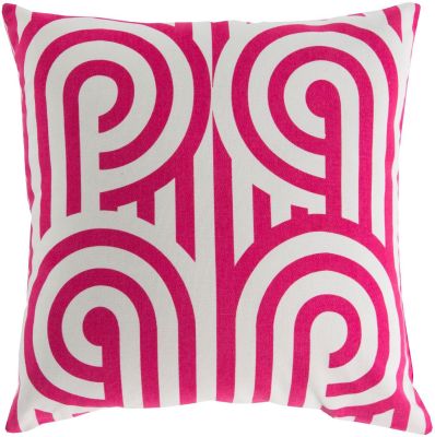 Turnabouts Pillow with Down Fill (Pink, Ivory)