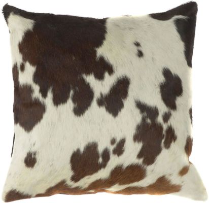 Hide Pillow with Down Fill (Beige, Brown)