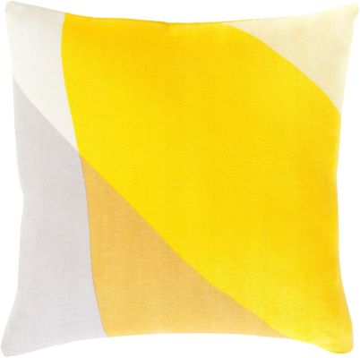 Teori Pillow with Down Fill (Yellow, Ivory, Gray)
