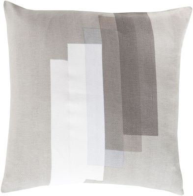 Teori2 Pillow with Down Fill (Gray, Ivory)