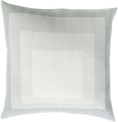 Teori3 Pillow with Down Fill (Ivory, Light Gray)