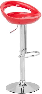 Tickle Adjustable Height Bar Stool (Red)