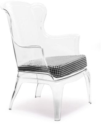 Vision Chair with Cushion (Transparent)