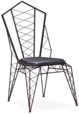 Heavy Metal Chair (Set of 2 - Rustic Black)