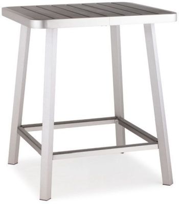 Megapolis Bar Table (Brushed Aluminum)