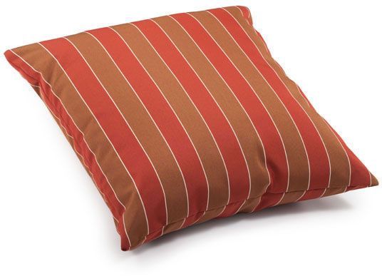 Joey Large Outdoor Pillow (Brown and Clay wide stripe)