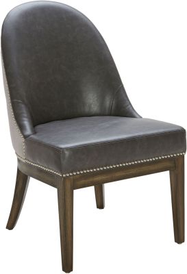 Liana Dining Chair (Ash Grey & Silver Linen)