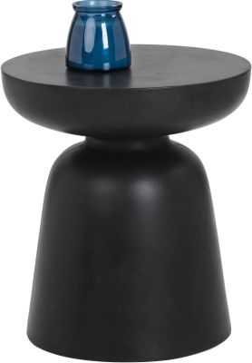 Lucida End Table (Concrete with Black Base)
