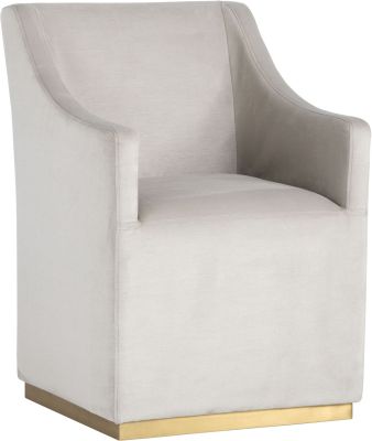 Zane Wheeled Lounge Chair (Piccolo Prosecco)