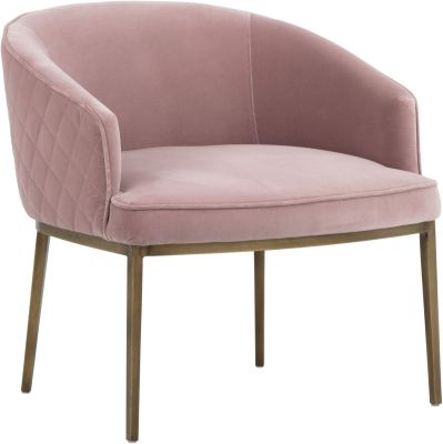 Cornella Lounge Chair (Blush Pink)
