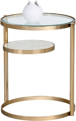 Helica Side Table (Brass)