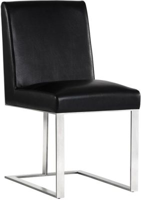 Dean Dining Chair (Stainless Steel - Cantina Black)