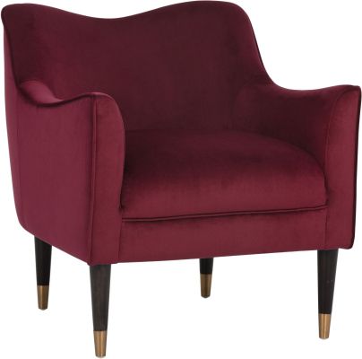 Bow Lounge Chair (Burgundy Sky)