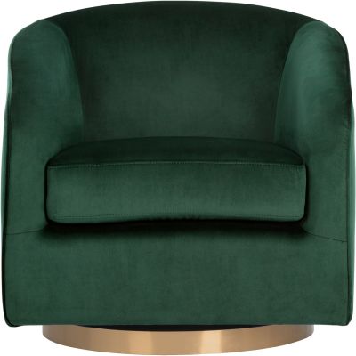 Hazel Swivel Lounge Chair (Deep Green Sky)