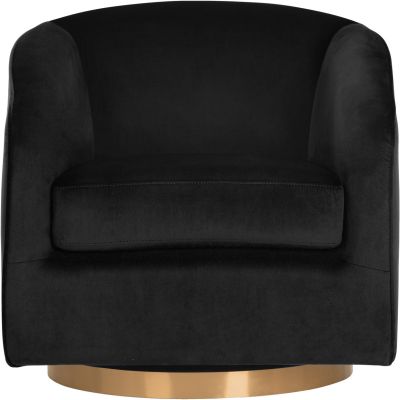 Hazel Swivel Lounge Chair (Black Sky)
