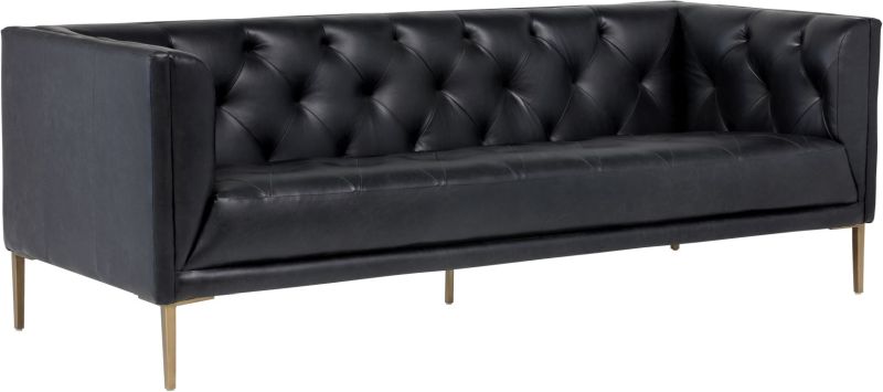 Westin Sofa (Vintage Cuir Noir De Nuit)