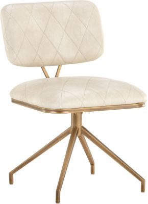 Virtu Swivel Dining Chair (Set of 2 - Bravo Cream)