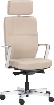 Dennison Chaise de Bureau (Cuir Crème)