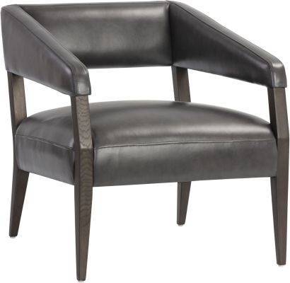 Carlyle Fauteuil (Cuir Charbon Brentwood)