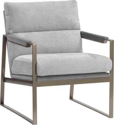 David Lounge Chair (San Remo Winter Cloud & Antonio Charcoal)