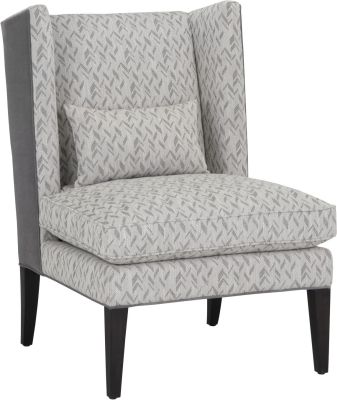 Kenzo Lounge Chair (Chevron Grey & Antonio Charcoal)