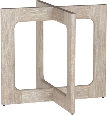 Cypher Dining Table Base (Wood - White Ceruse)